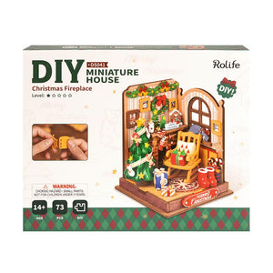 Rolife Christmas Fireplace DIY Miniature House image 1