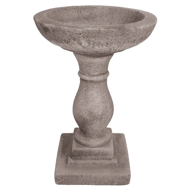Willowstone Elegant Bird Bath - Antique Grey image 0