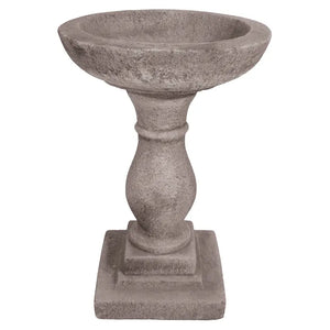 Willowstone Elegant Bird Bath - Antique Grey image 0