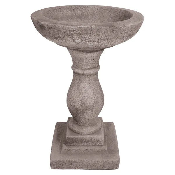 Willowstone Elegant Bird Bath - Antique Grey image 0
