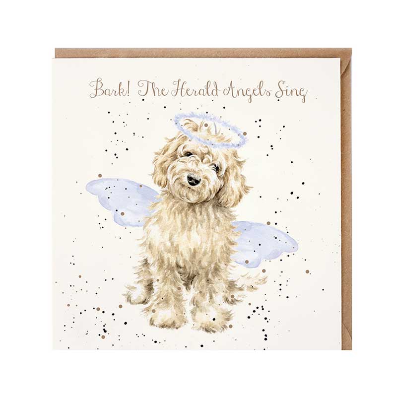 Wrendale Designs Bark! The Herald Christmas Card image 0