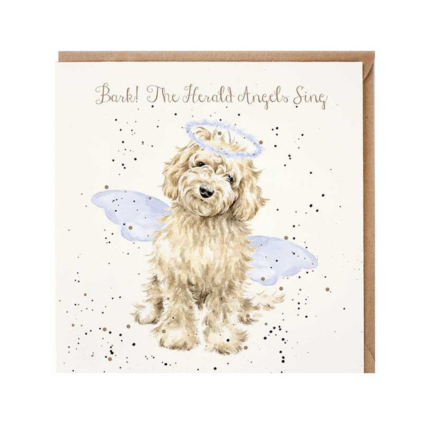 Wrendale Designs Bark! The Herald Christmas Card image 0