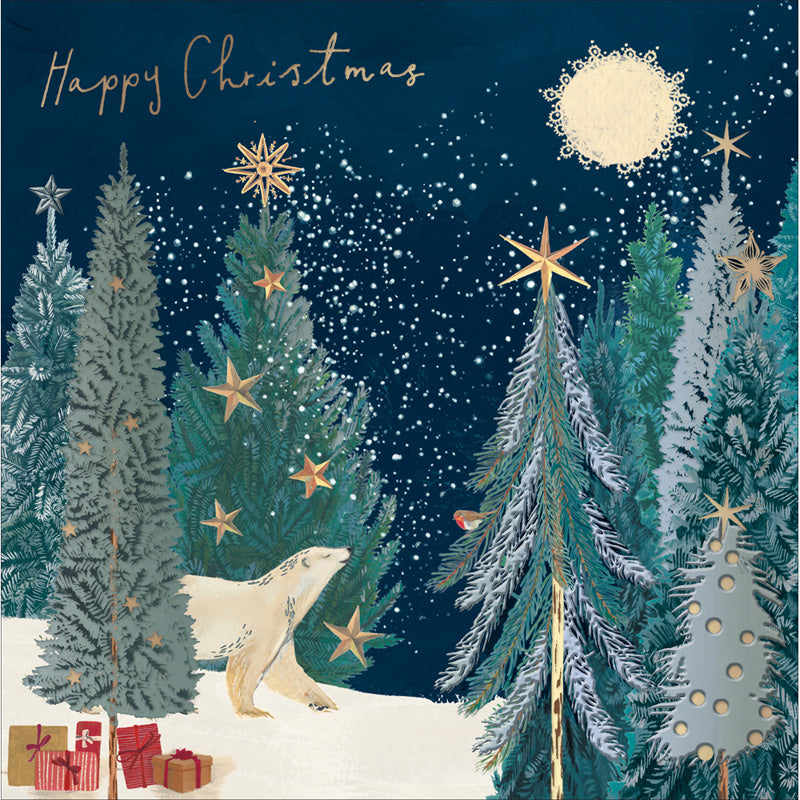 Woodmansterne Trees Christmas Card image 0