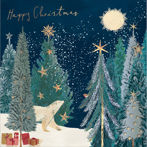 Woodmansterne Trees Christmas Card image 0