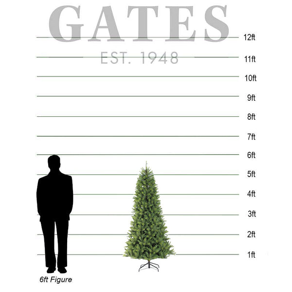 Puleo Kensington Fir Slim Artificial Christmas Tree - 5.5ft image 1