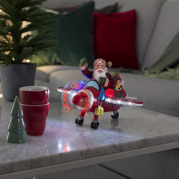Konstsmide Fibre Optic Plane - Santa image 0