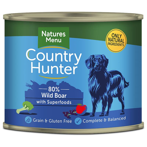 Natures Menu Country Hunter with Superfoods 600g Can - Wild Boar image
