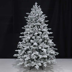 Puleo Balmoral Spruce Snowy Artificial Christmas Tree - 7ft image 0