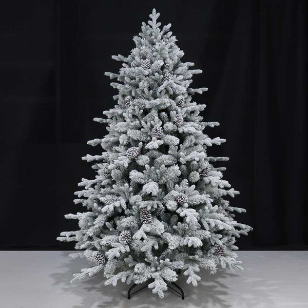 Puleo Balmoral Spruce Snowy Artificial Christmas Tree - 7ft image 0