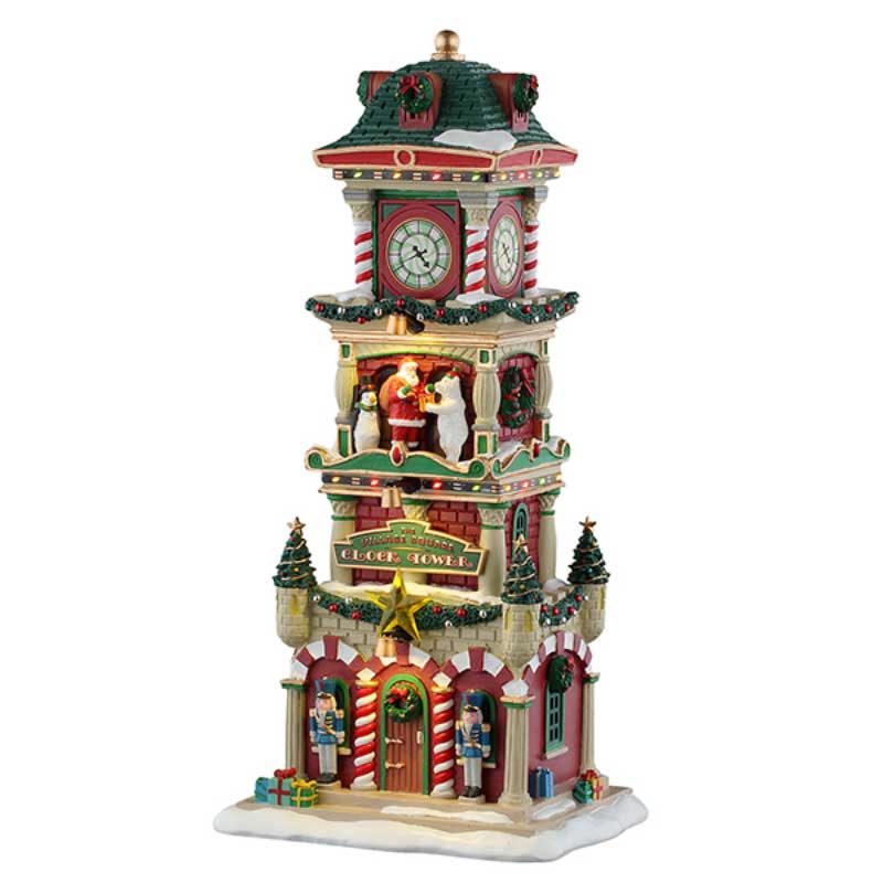 Lemax The Village Square Clock Tower image 0