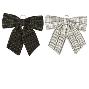 Decoris Luxe Tweed Bow (Assorted Designs)