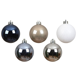 Decoris Arctic Frost Bauble Mix (Pack of 30)