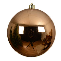 Decoris Large Shatterproof Bauble in Brandy
