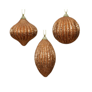 Decoris Brandy Foam Sparkle Bauble (Assorted Designs)