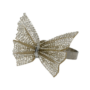 Decoris Monarch Sparkle Rhinestone Napkin Rings (Pack of 4)