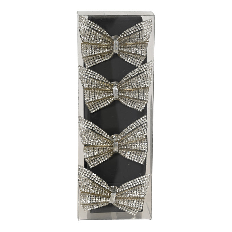 Decoris Monarch Sparkle Rhinestone Napkin Rings (Pack of 4)