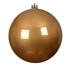Decoris Large Shatterproof Bauble in Caramel Brown