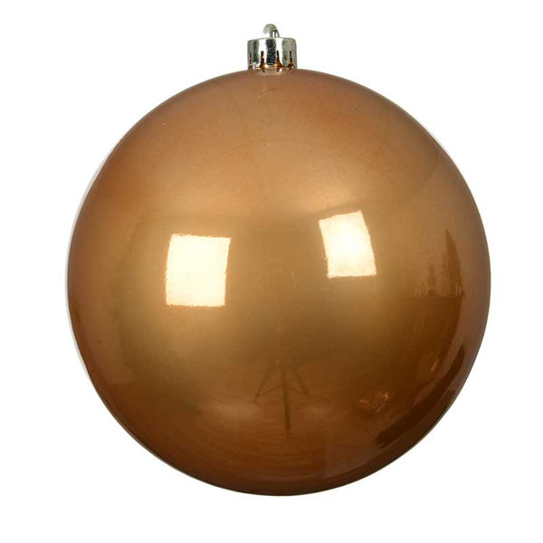Decoris Large Shatterproof Bauble in Caramel Brown