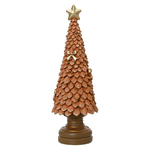 Decoris Caramel Glazed Polyresin Tree