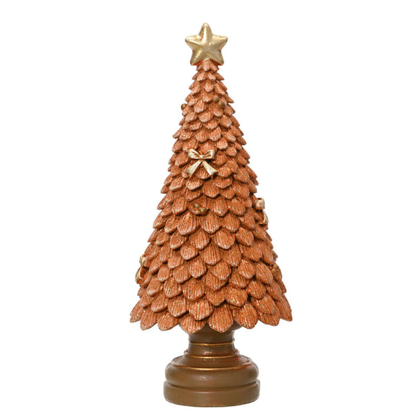 Decoris Caramel Glazed Polyresin Tree