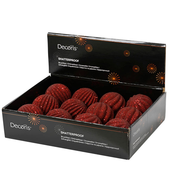 Decoris Crimson Caviar Bauble (Assorted Designs)