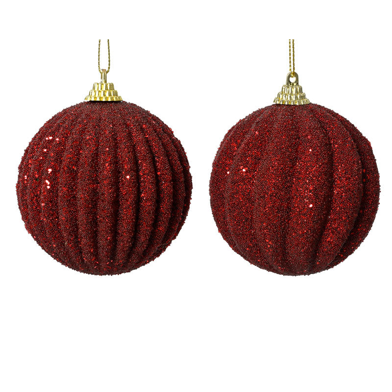 Decoris Crimson Caviar Bauble (Assorted Designs)