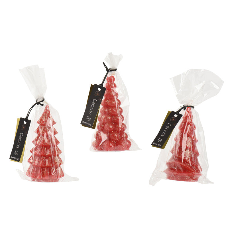 Decoris Crimson Conifer Candle (Assorted Designs)