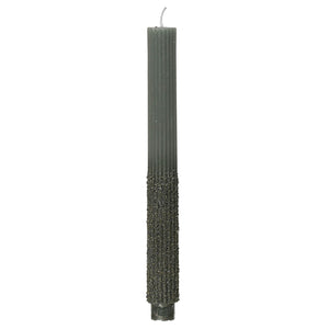 Decoris Fern Frost Dinner Candle (Pack of 2)