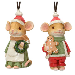 Decoris Festive Forest Mouse (Assorted Designs)