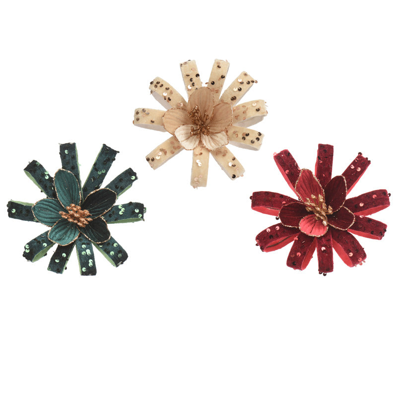 Decoris Floral Firework Clip (Assorted Designs)
