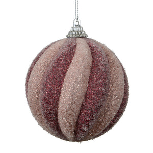 Decoris Frosted Fig Foam Bauble