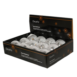 Decoris Frosted Scene Shatterproof Bauble (Assorted Designs)