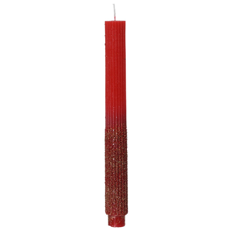 Decoris Gilded Berry Dinner Candle (Pack of 2)
