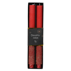 Decoris Gilded Berry Dinner Candle (Pack of 2)