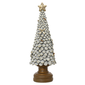 Decoris Glitzy Moonbeam Polyresin Tree