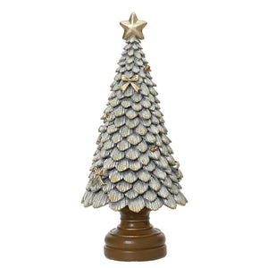 Decoris Glitzy Moonbeam Polyresin Tree