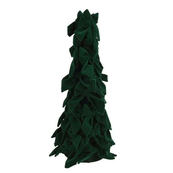 Decoris Green Velvet Bow Tree