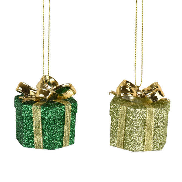 Decoris Hanging Glitzy Gift (Assorted Designs)