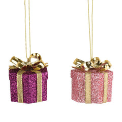 Decoris Hanging Glitzy Gift (Assorted Designs)
