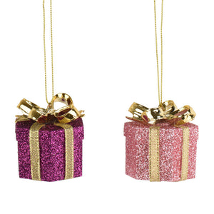 Decoris Hanging Glitzy Gift (Assorted Designs)