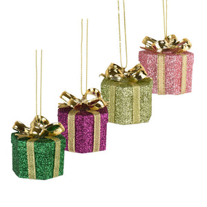 Decoris Hanging Glitzy Gift (Assorted Designs)