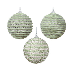 Decoris Icing Mint Rope Bauble (Assorted Designs)