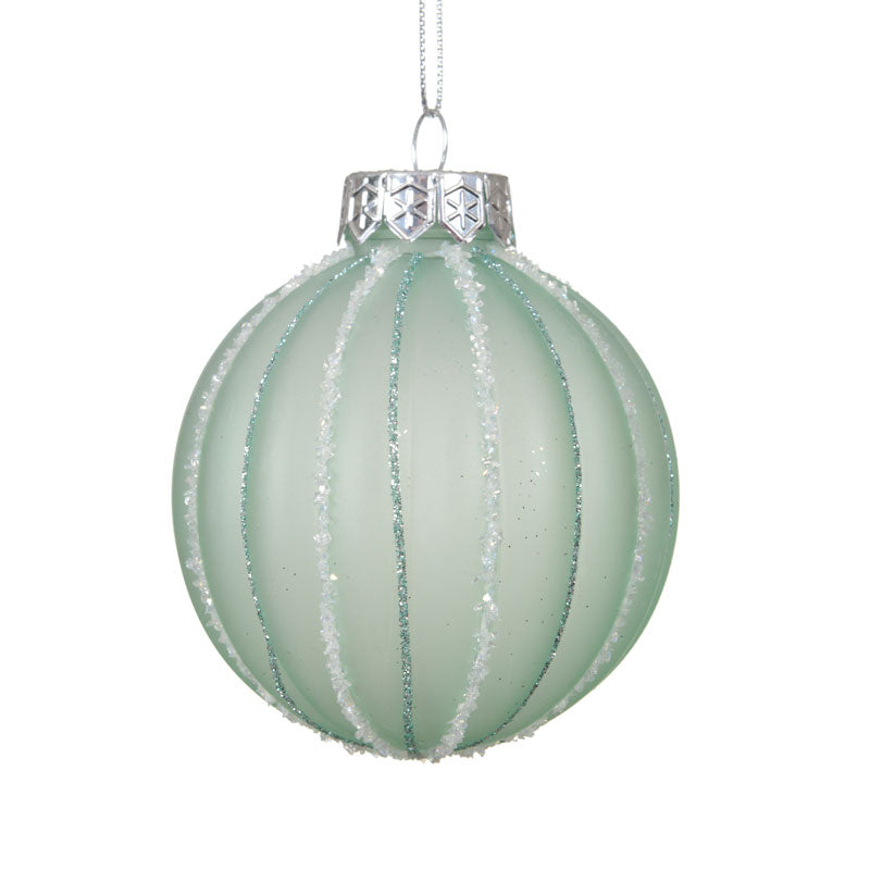 Decoris Icing Mint Shatterproof Bauble