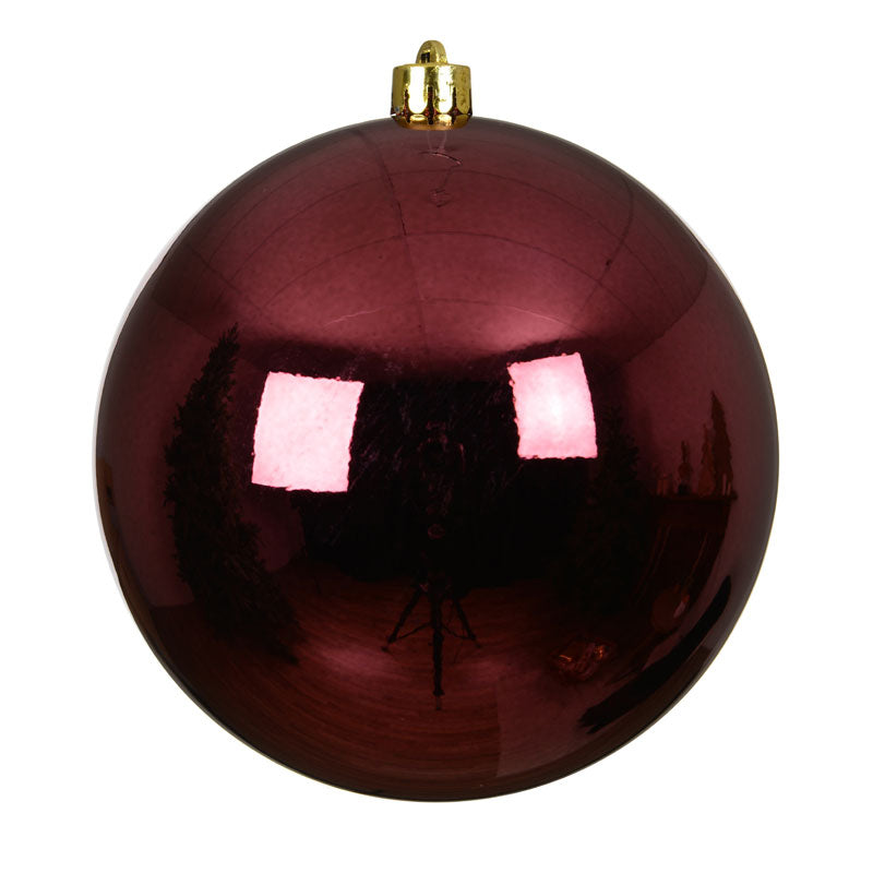 Decoris Large Shatterproof Bauble in Dark Rose