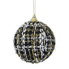Decoris Midnight Tweed Foam Bauble
