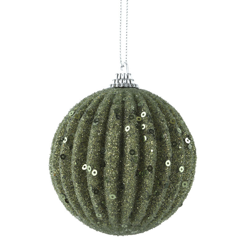 Decoris Mossy Glitz Foam Bauble