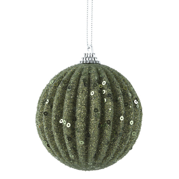 Decoris Mossy Glitz Foam Bauble