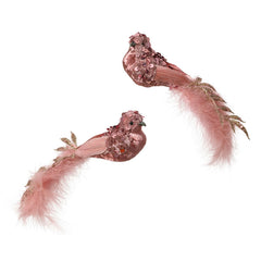 Decoris Pink Paradise Bird Clip (Assorted Designs)