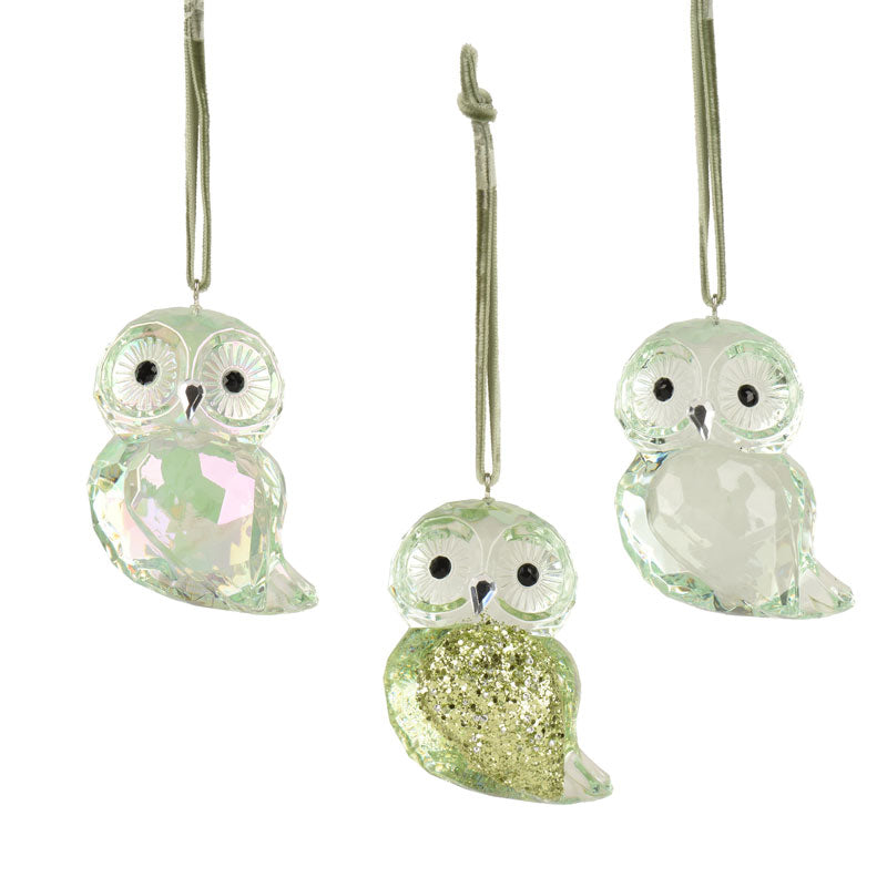 Decoris Hanging Polystyrene Owl (Assorted Designs)
