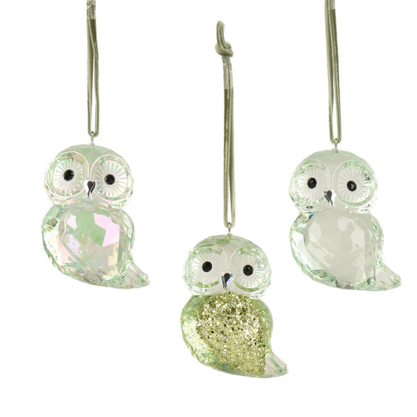 Decoris Hanging Polystyrene Owl (Assorted Designs)